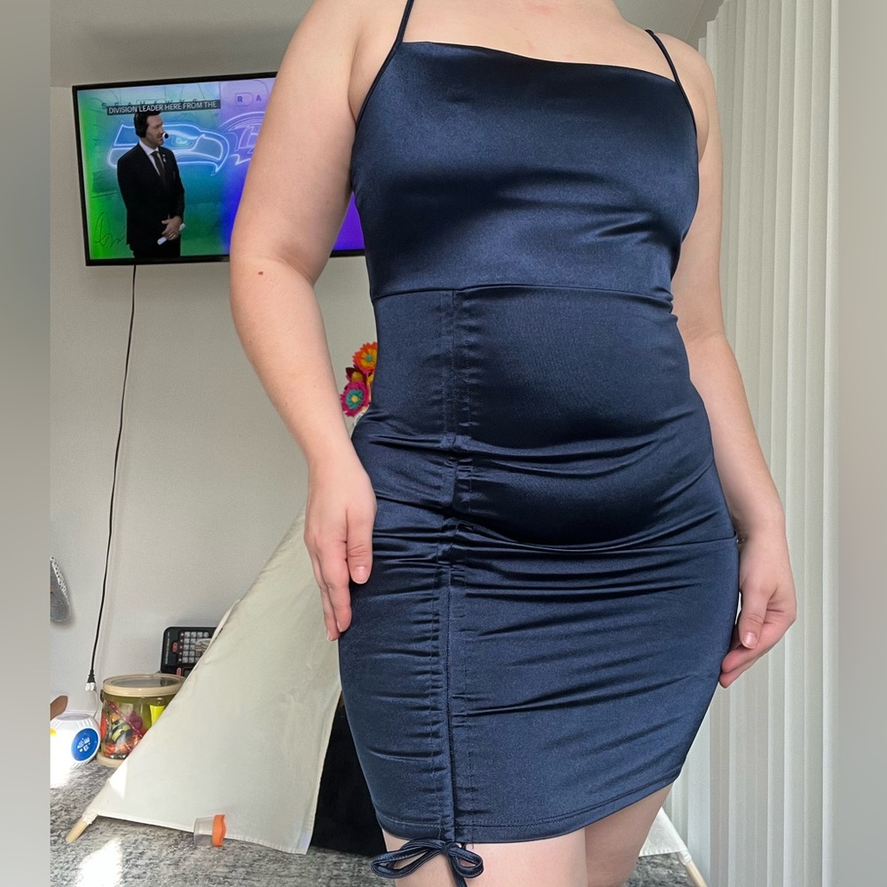 Navy blue party dress